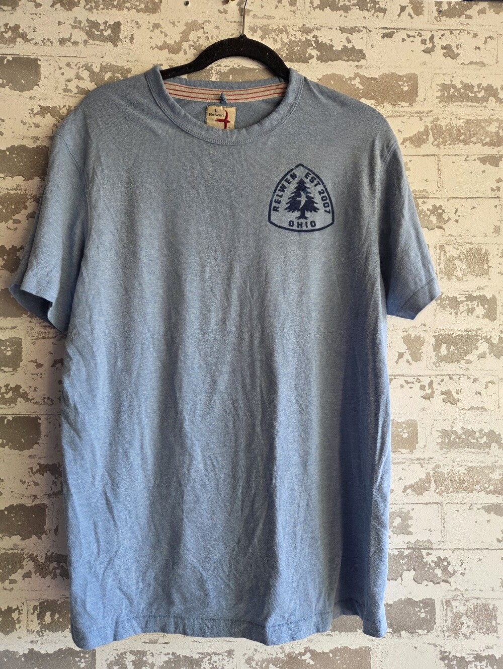​Relwen Men’s Blue Ohio Est 2007 Graphic Tee T-Shirt Size L